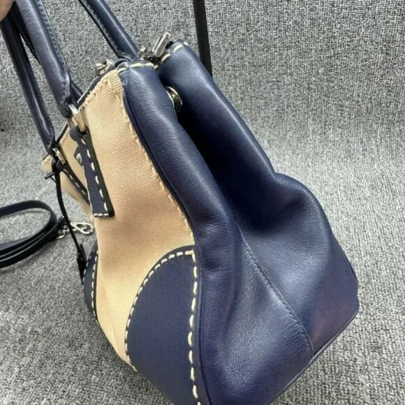 100% Authentic Prada City Canvas Satchel Bag 410-120524 - Picture 5 of 16